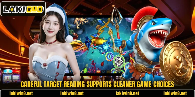 Careful target reading supports cleaner game choices Careful target reading supports cleaner game choices