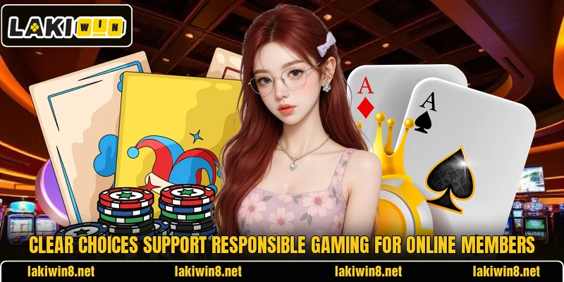 Clear choices support responsible gaming for online members Clear choices support responsible gaming for online members