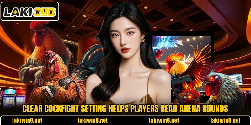 Clear cockfight setting helps players read arena rounds