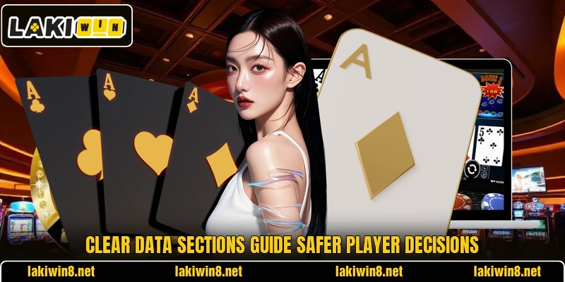 Clear data sections guide safer player decisions