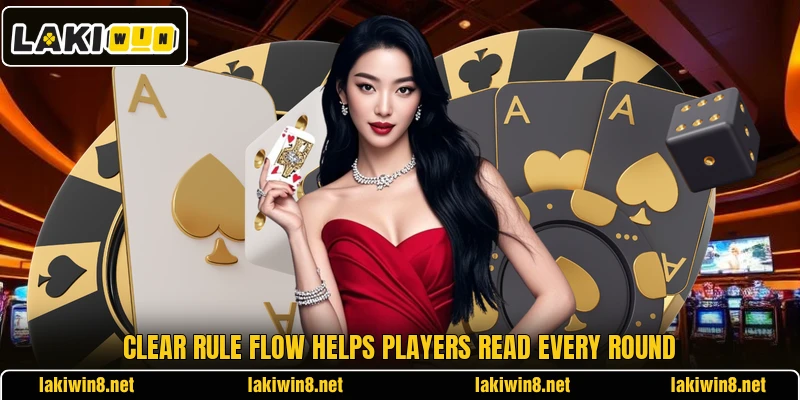 Clear rule flow helps players read every round Clear rule flow helps players read every round