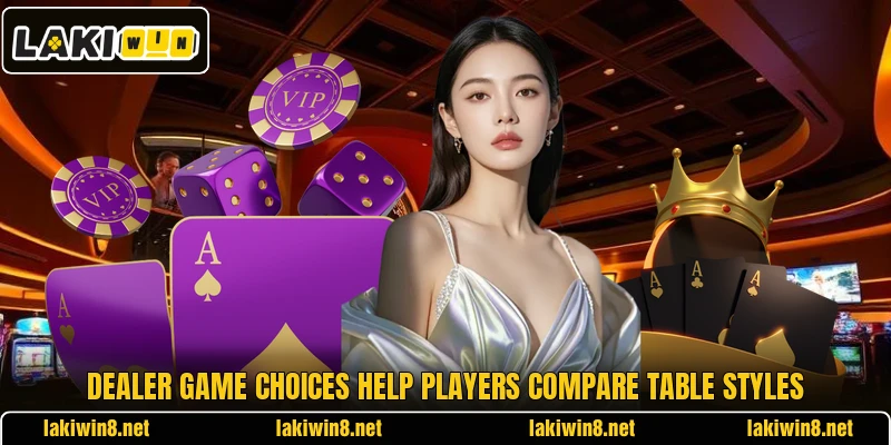 Dealer game choices help players compare table styles Dealer game choices help players compare table styles