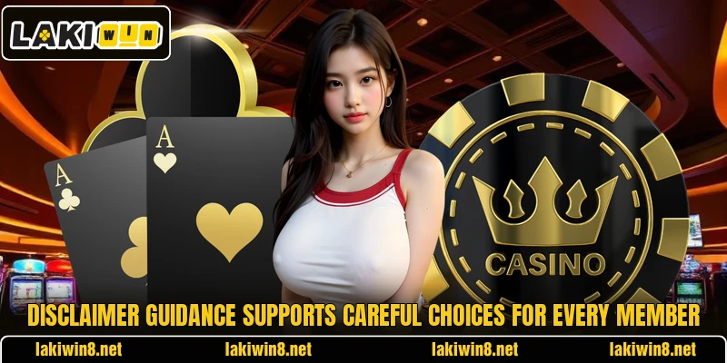 Disclaimer guidance supports careful choices for every member
