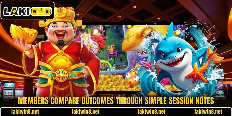 Members compare outcomes through simple session notes