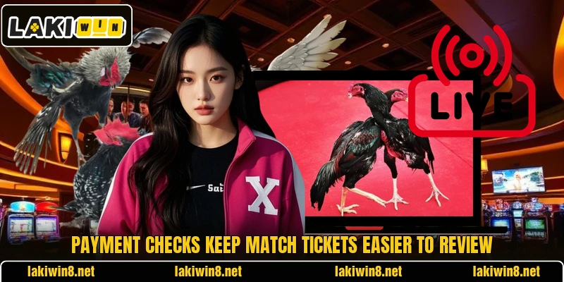 Payment checks keep match tickets easier to review
