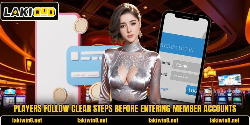 Players follow clear steps before entering member accounts Players follow clear steps before entering member accounts