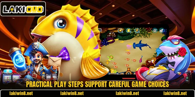 Practical play steps support careful game choices Practical play steps support careful game choices