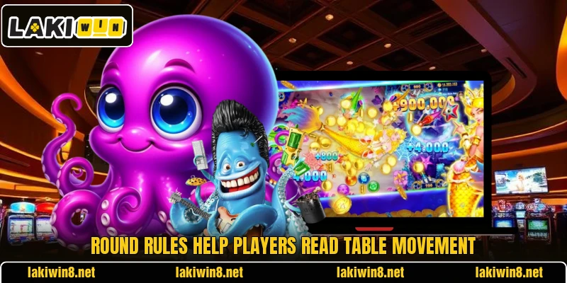 Round rules help players read table movement Round rules help players read table movement