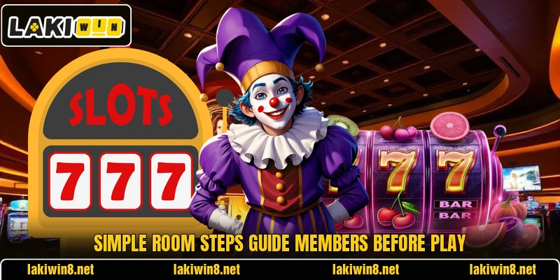 Simple room steps guide members before play Simple room steps guide members before play