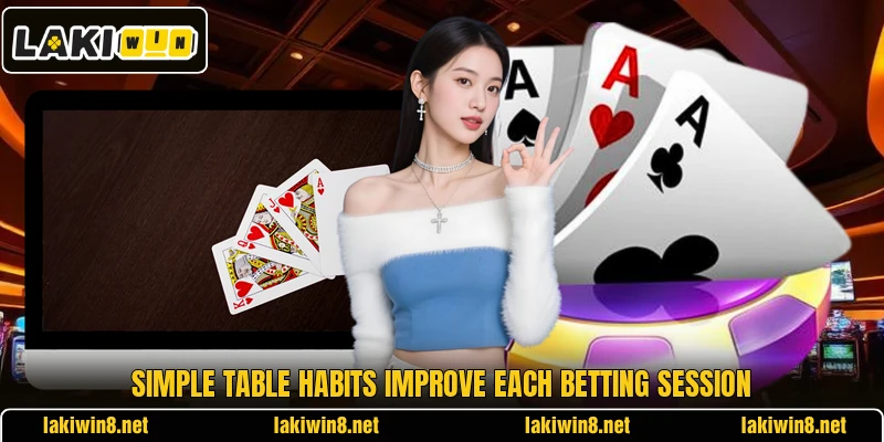 Simple table habits improve each betting session Simple table habits improve each betting session