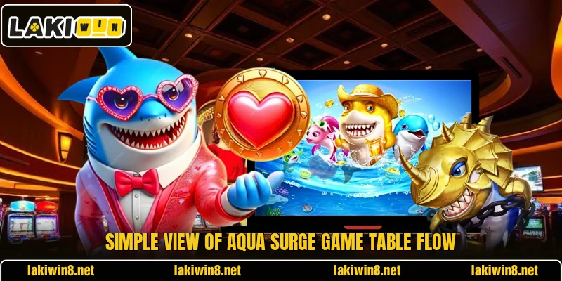 Simple view of Aqua Surge Game table flow Simple view of Aqua Surge Game table flow