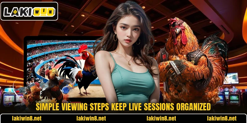 Simple viewing steps keep live sessions organized Simple viewing steps keep live sessions organized