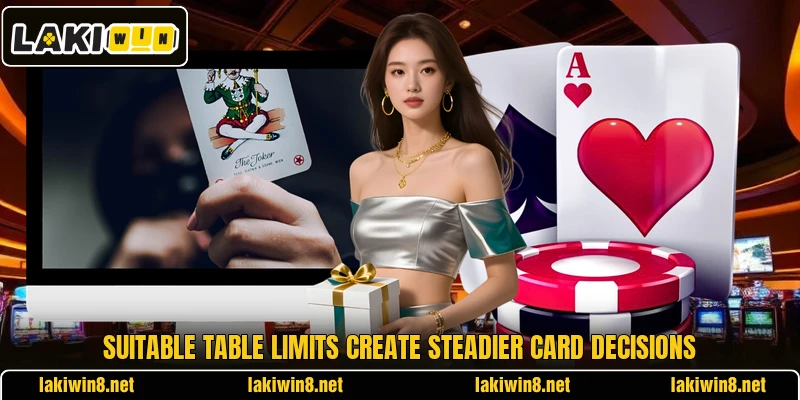 Suitable table limits create steadier card decisions